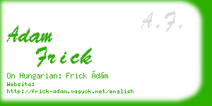 adam frick business card